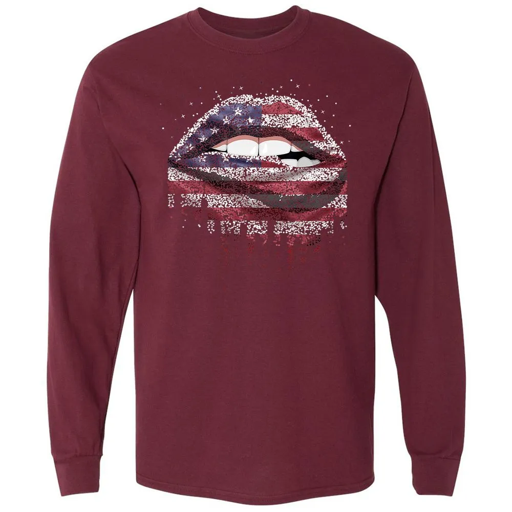Long Sleeve T-Shirt - A9MV8TGL - Maroon - 11