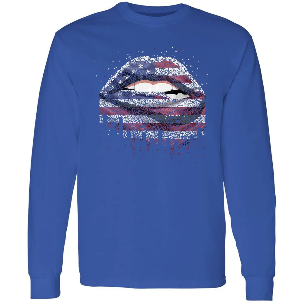 Long Sleeve T-Shirt - A9MV8TGL - Royal - 8