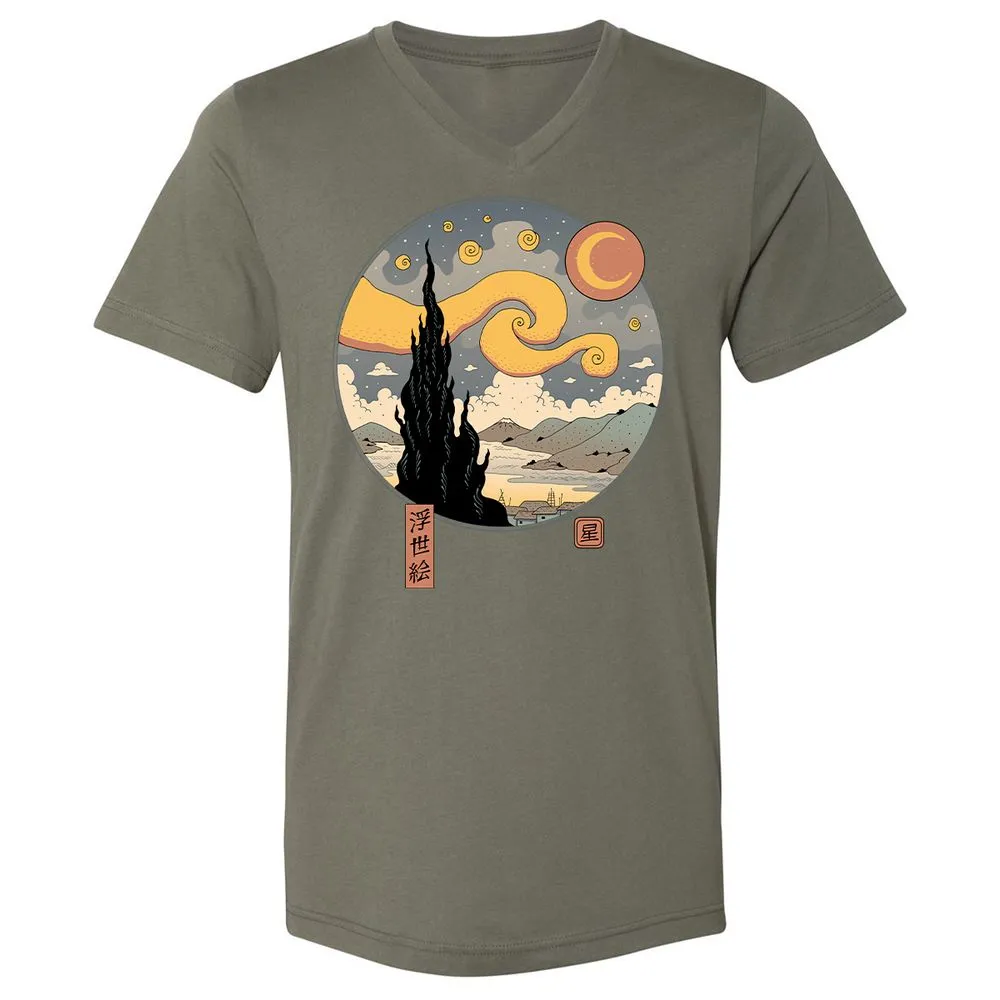 Unisex V-Neck T-Shirt - CPAVYYSM - Military Green - 10