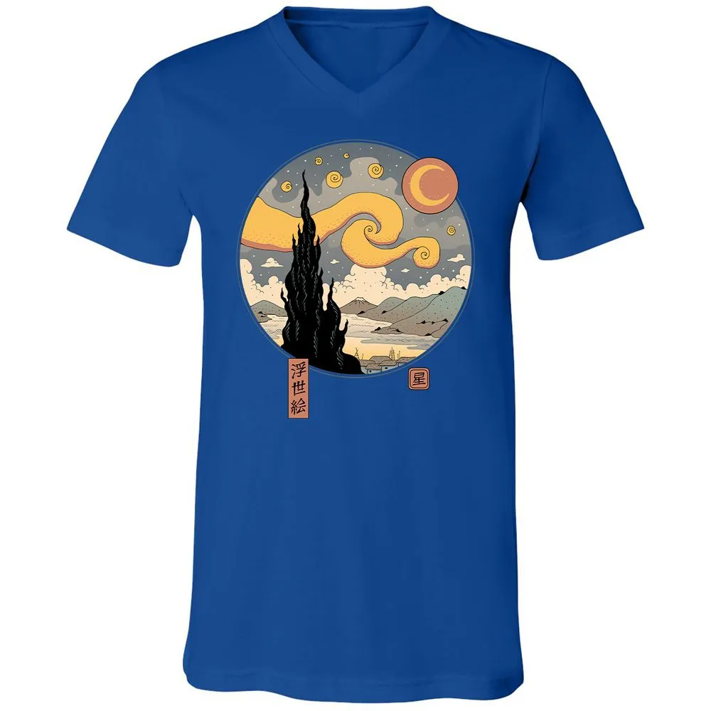 Unisex V-Neck T-Shirt - CPAVYYSM - True Royal - 4
