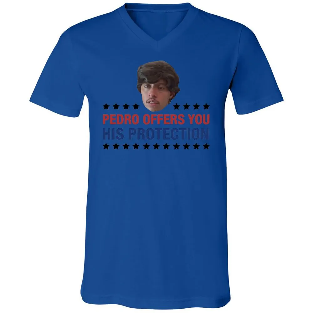 Unisex V-Neck T-Shirt - ABD3UGYG - True Royal - 4
