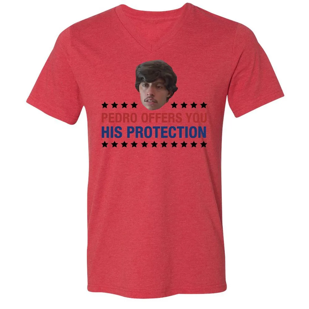 Unisex V-Neck T-Shirt - ABD3UGYG - Heather Red - 5