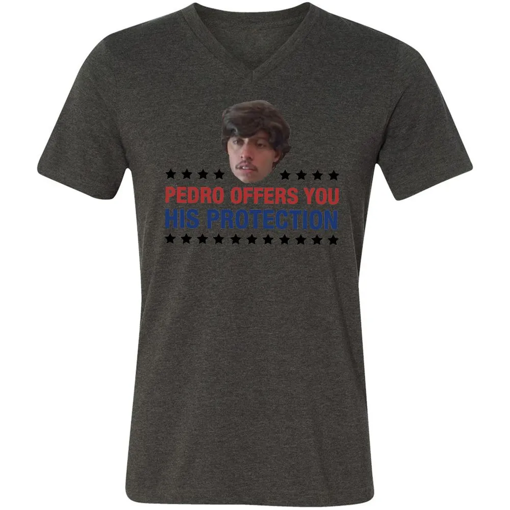 Unisex V-Neck T-Shirt - ABD3UGYG - Dark Grey Heather - 8
