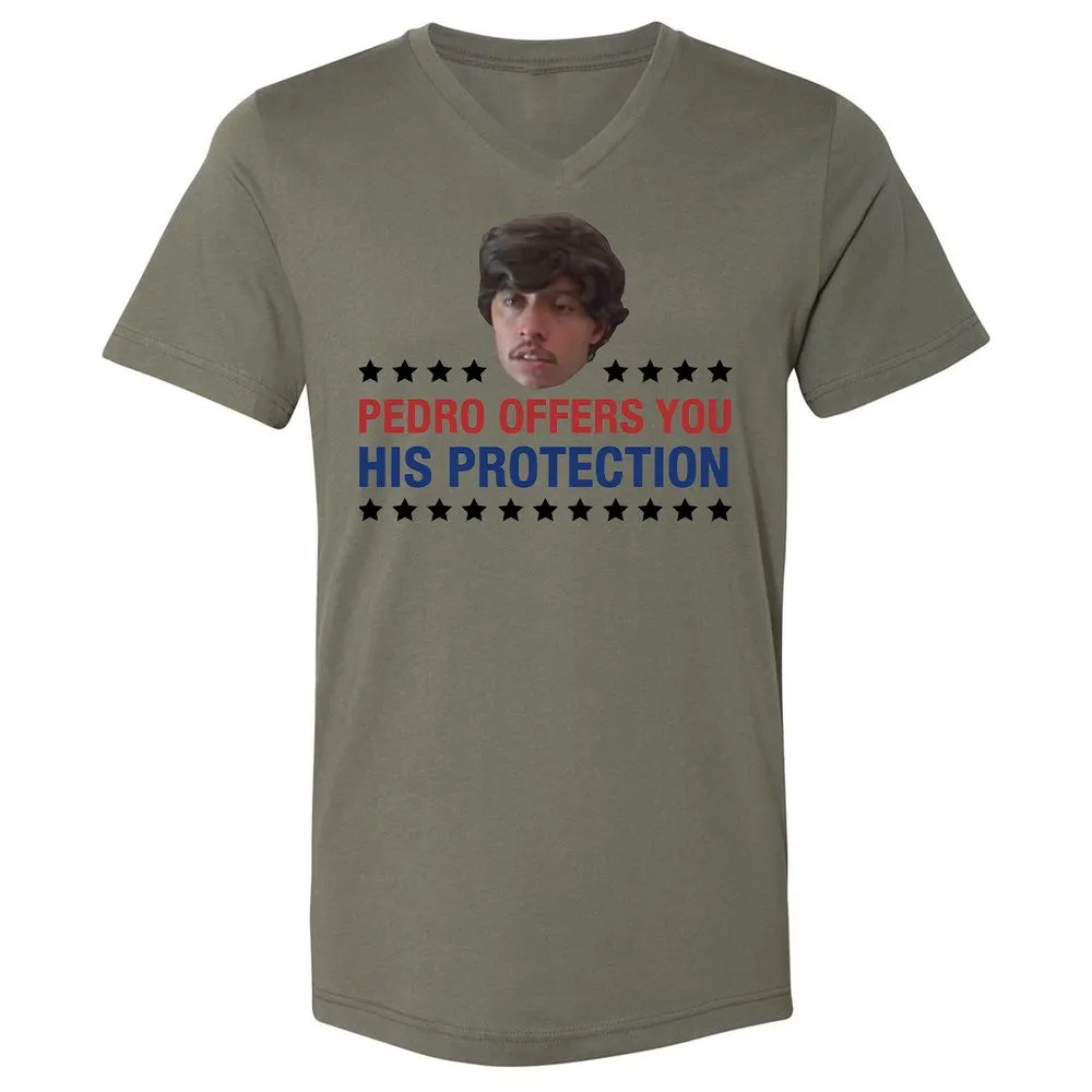 Unisex V-Neck T-Shirt - ABD3UGYG - Military Green - 10