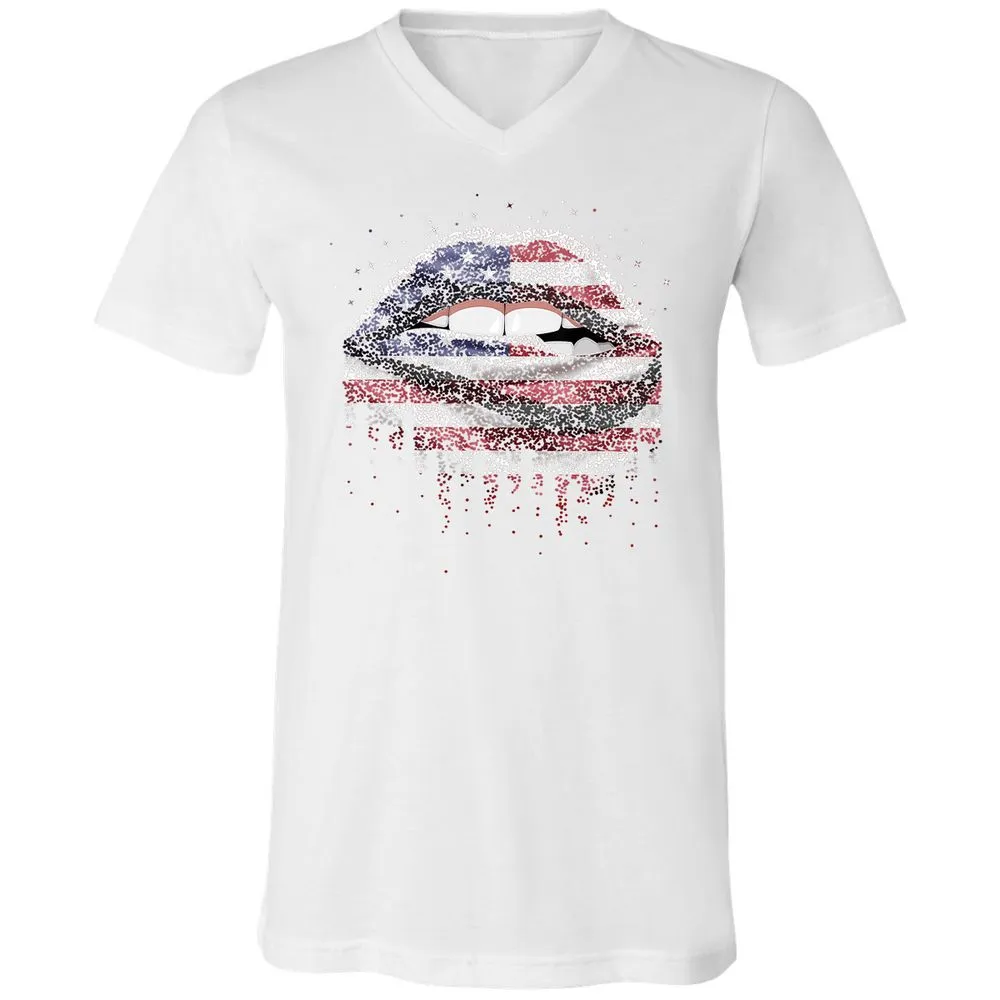 Unisex V-Neck T-Shirt - VAPHYMMY - White - 5