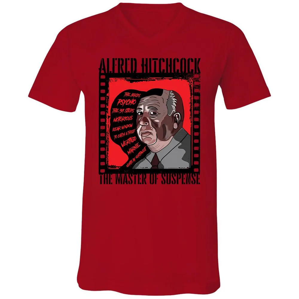 Unisex V-Neck T-Shirt - NMGQJT3H - Red - 3