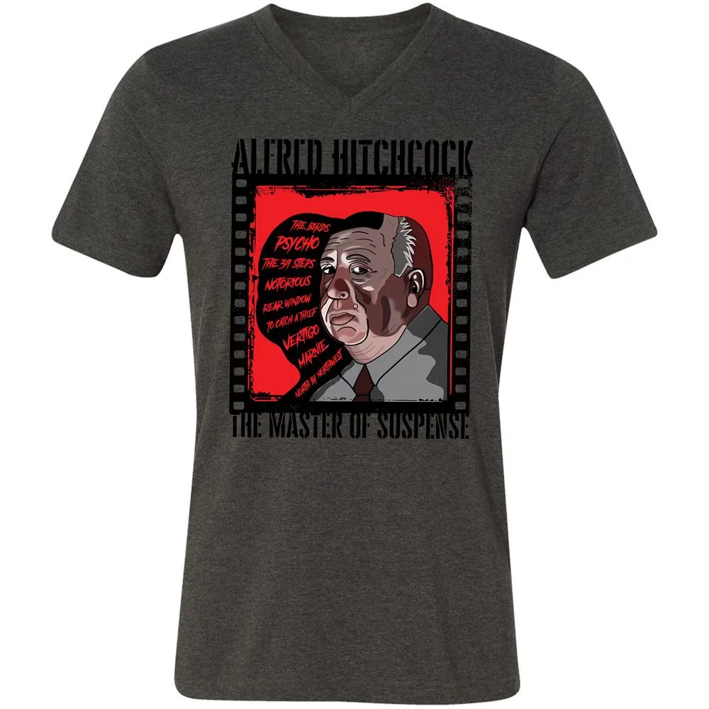 Unisex V-Neck T-Shirt - NMGQJT3H - Dark Grey Heather - 8