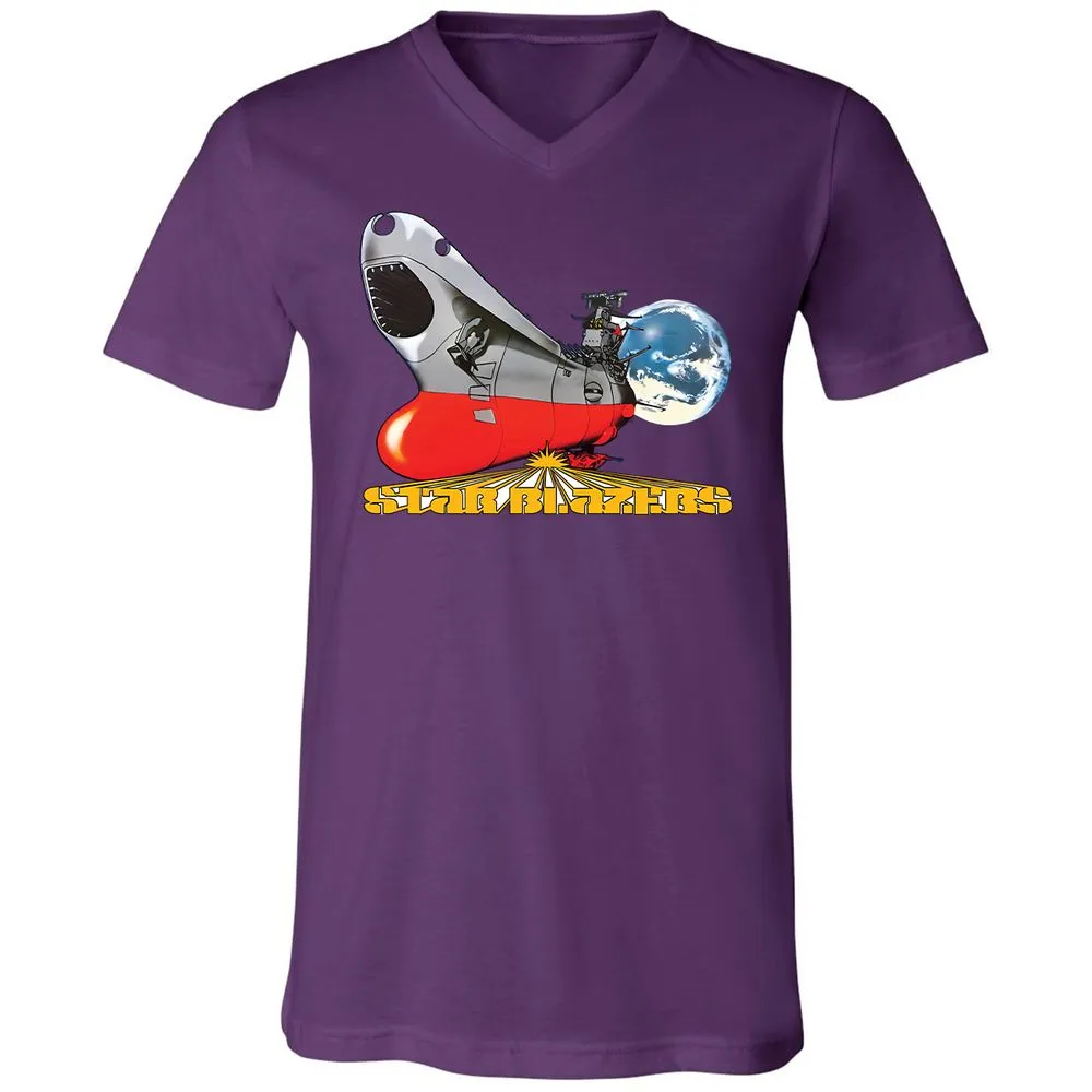 Unisex V-Neck T-Shirt - AX3AXGCB - Team Purple - 2