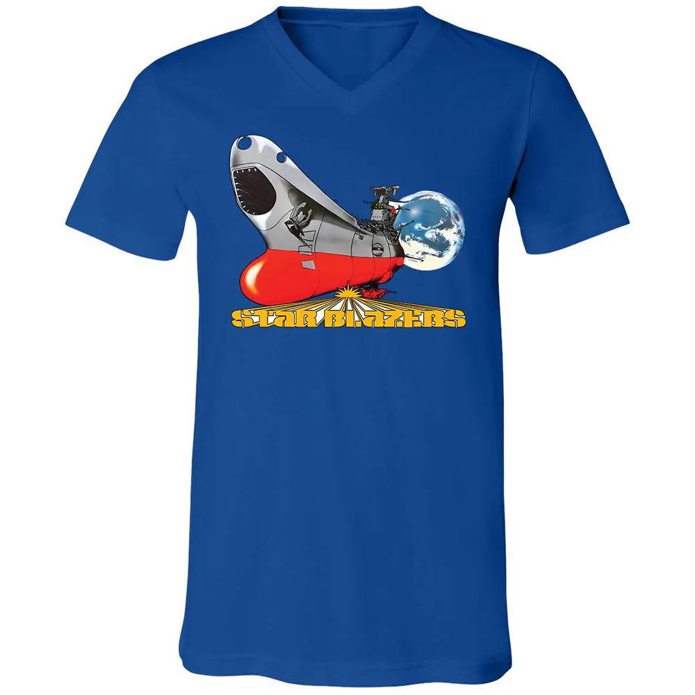 Unisex V-Neck T-Shirt - AX3AXGCB - True Royal - 4