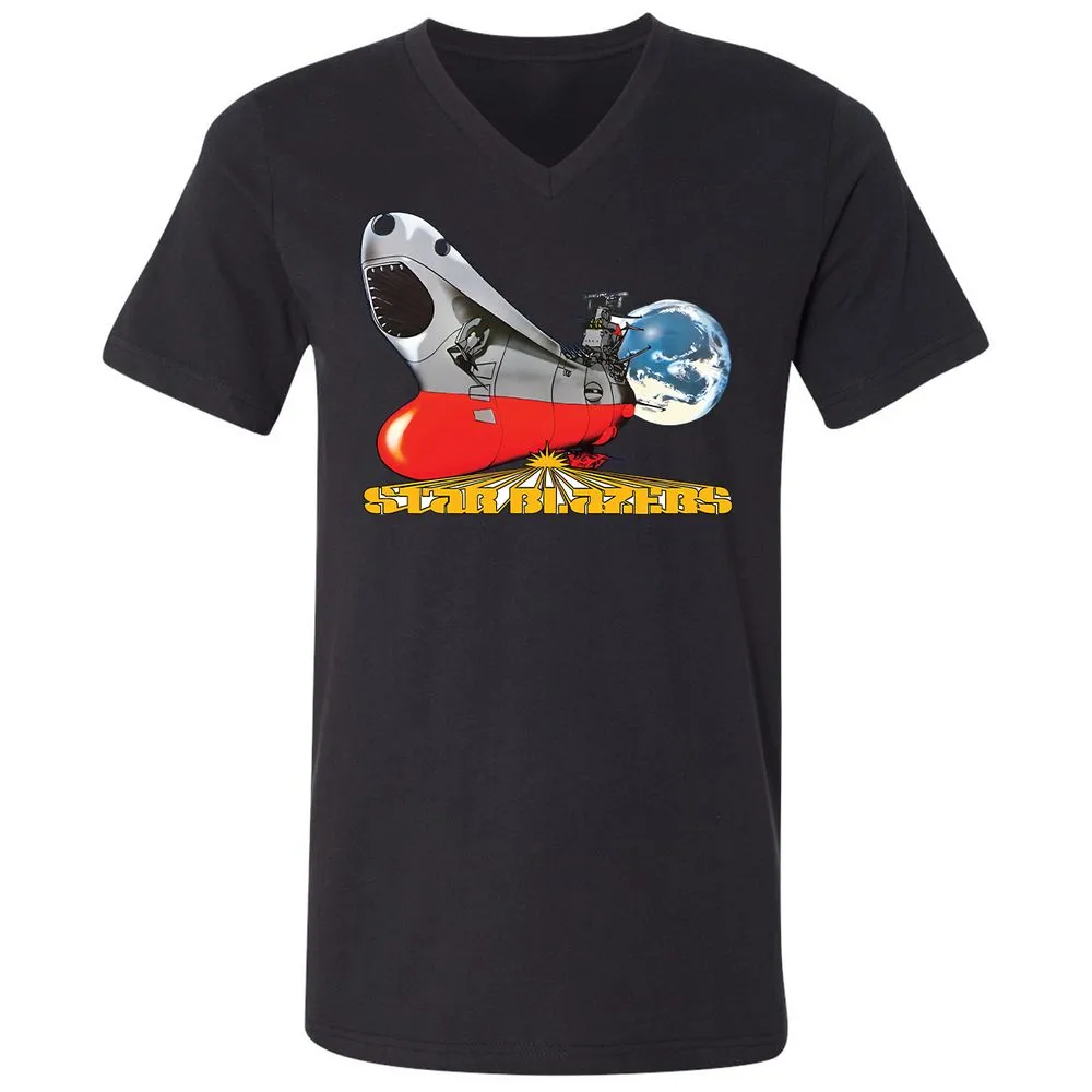Unisex V-Neck T-Shirt - AX3AXGCB - Black - 16