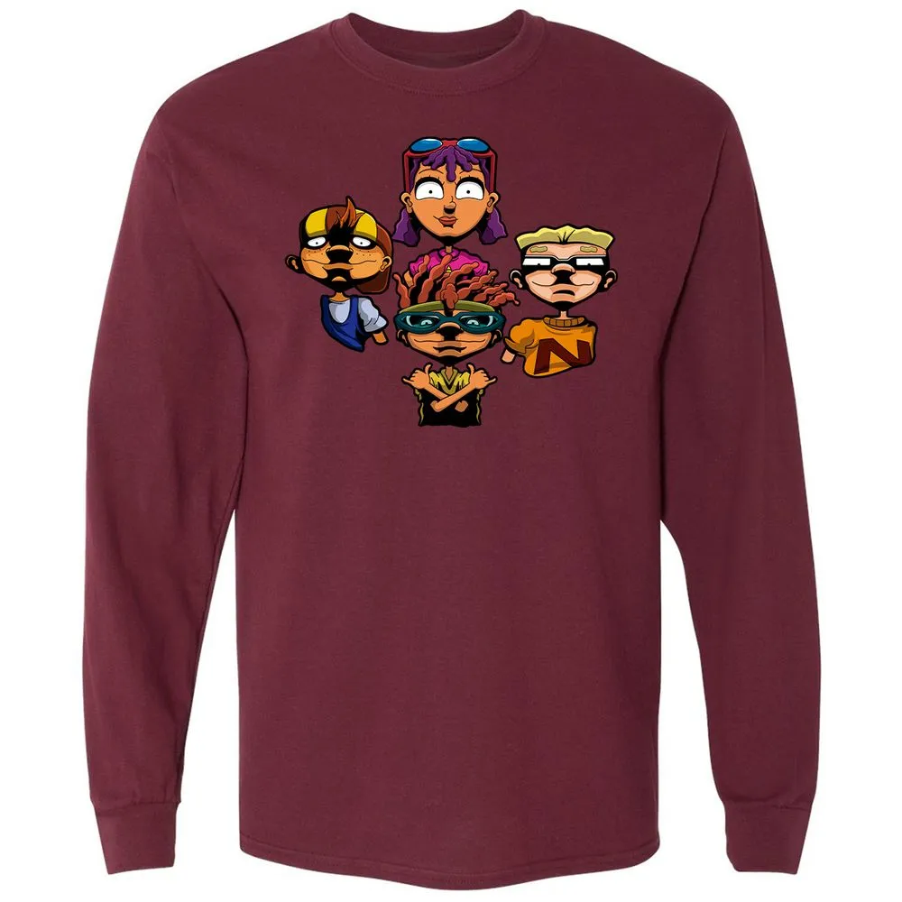 Long Sleeve T-Shirt - 6NDDE9Q8 - Maroon - 11