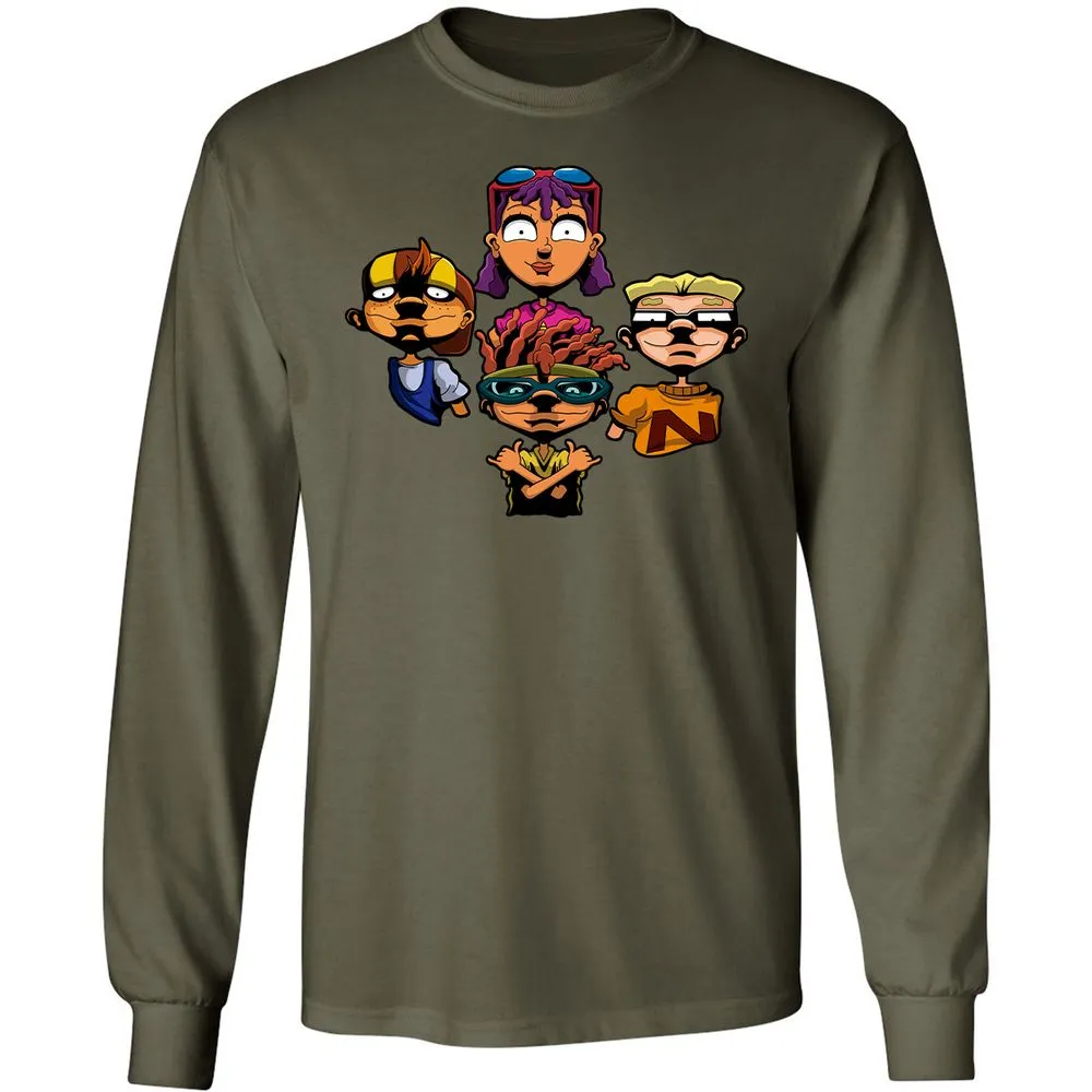 Long Sleeve T-Shirt - 6NDDE9Q8 - Military Green - 16