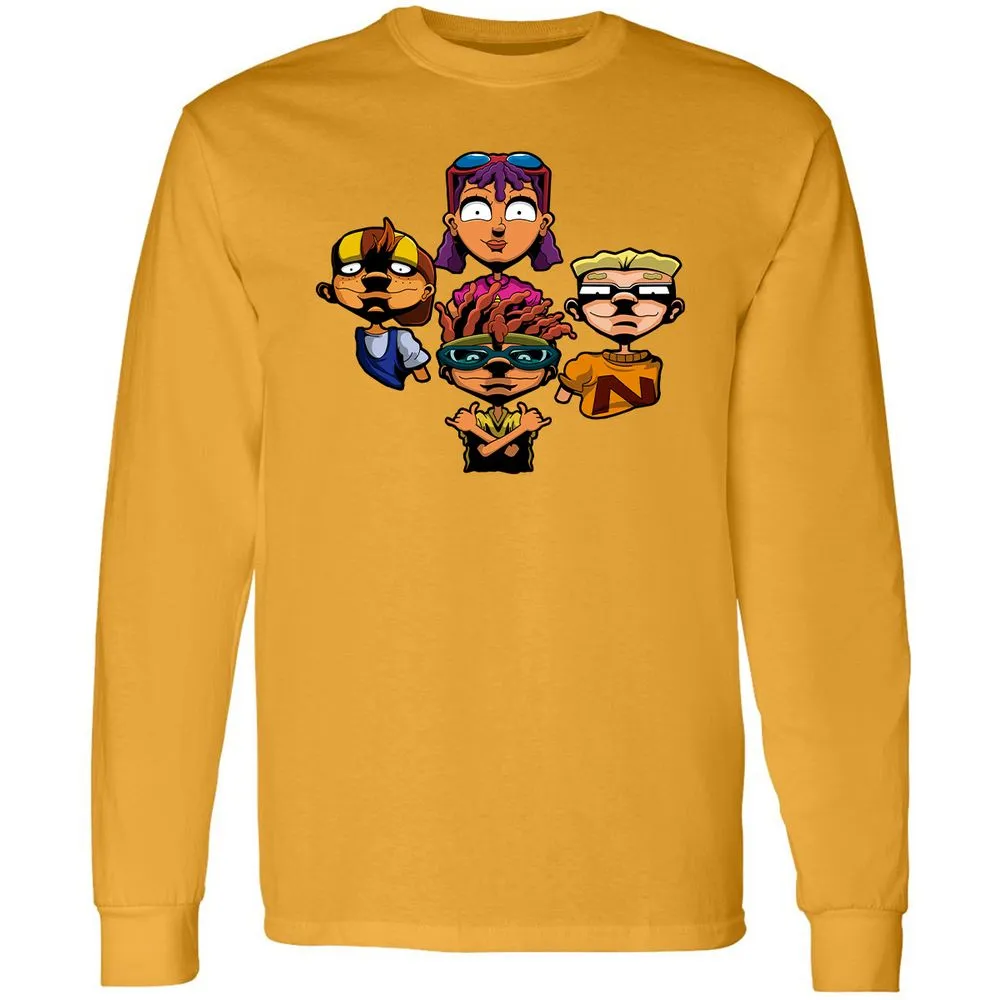 Long Sleeve T-Shirt - 6NDDE9Q8 - Gold - 9