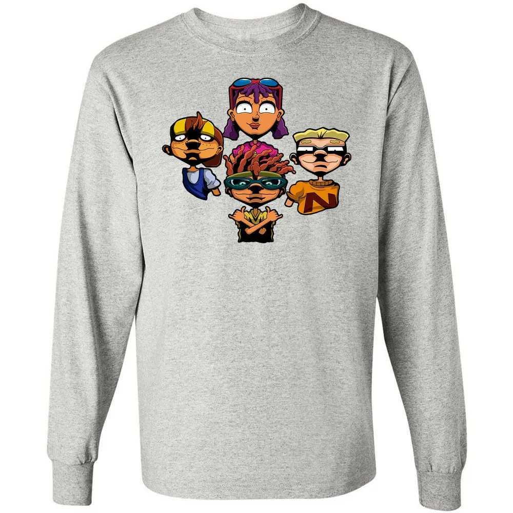 Long Sleeve T-Shirt - 6NDDE9Q8 - Ash - 7