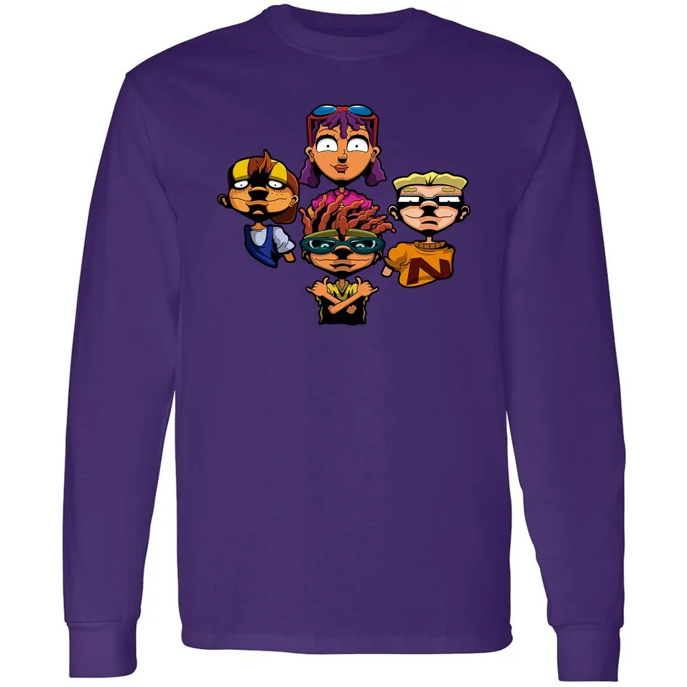 Long Sleeve T-Shirt - 6NDDE9Q8 - Purple - 13
