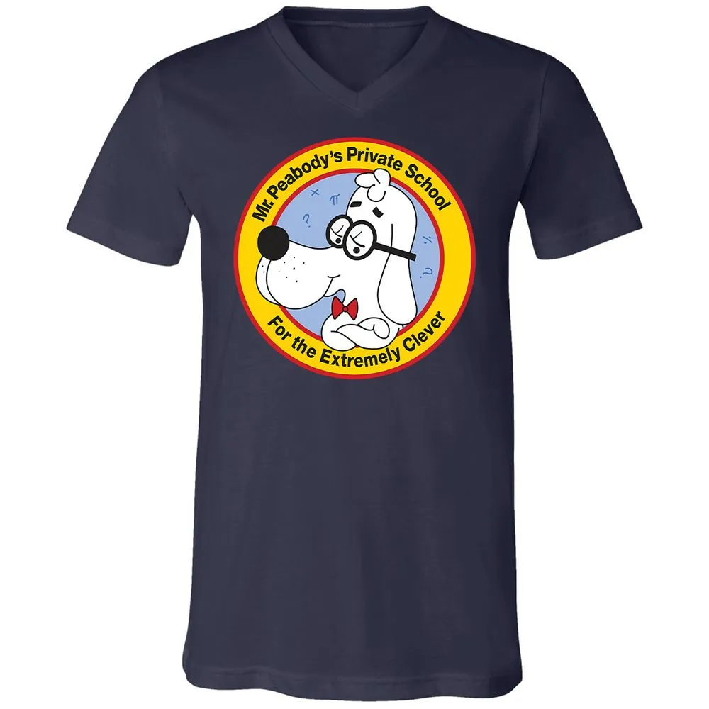 Unisex V-Neck T-Shirt - AHJYAQWW - Navy - 9