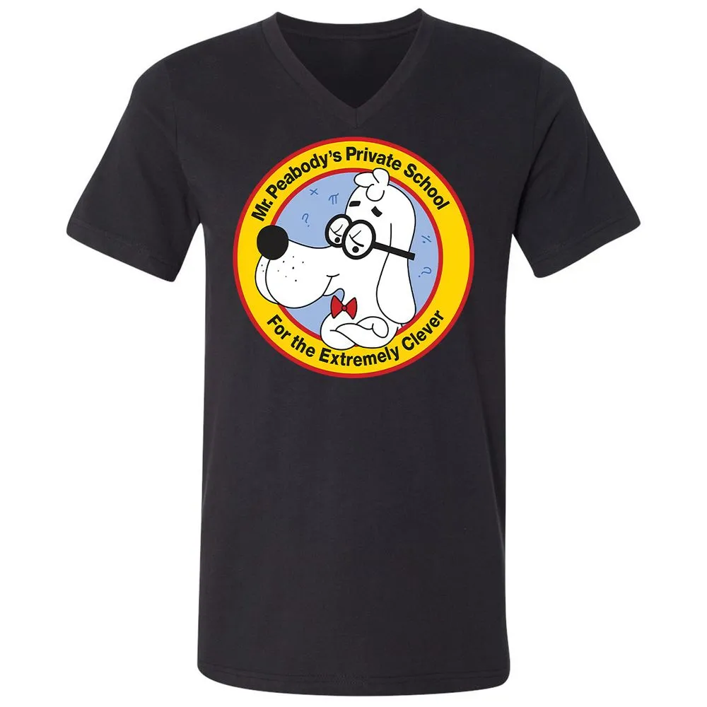 Unisex V-Neck T-Shirt - AHJYAQWW - Black - 16
