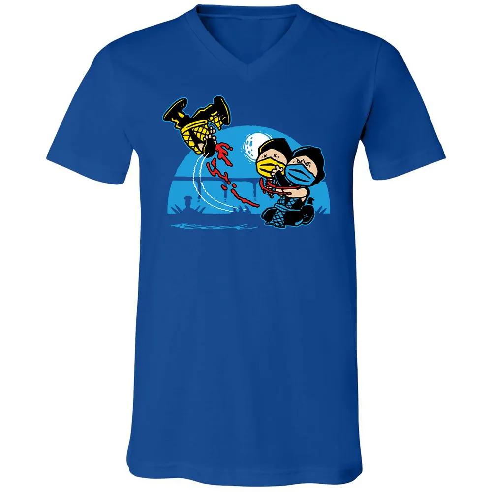 Unisex V-Neck T-Shirt - RCGBQWD8 - True Royal - 4