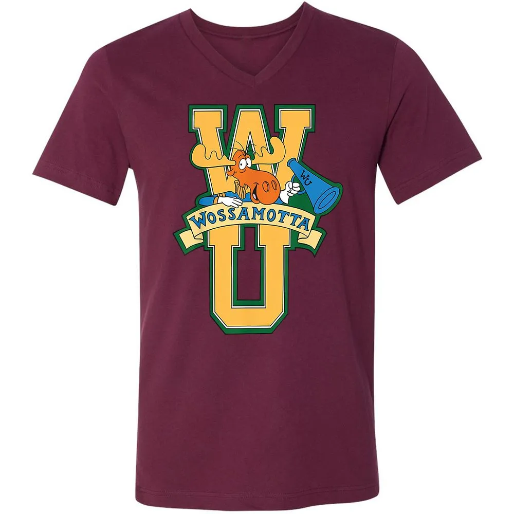 Unisex V-Neck T-Shirt - N2BN81FU - Maroon - 6