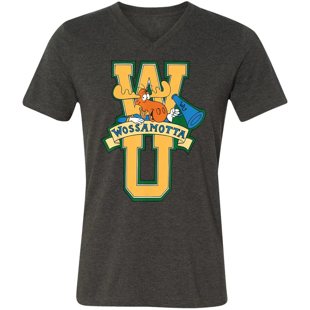 Unisex V-Neck T-Shirt - N2BN81FU - Dark Grey Heather - 8