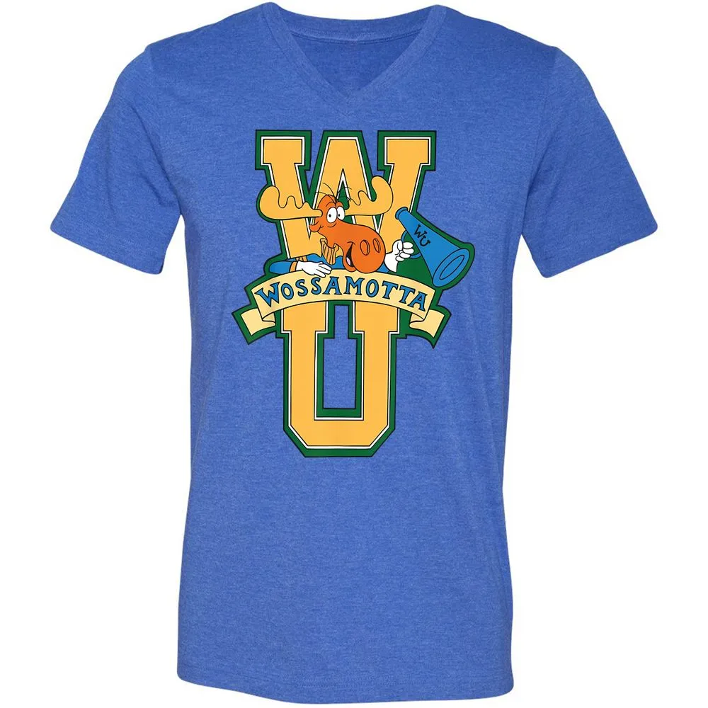 Unisex V-Neck T-Shirt - N2BN81FU - Heather True Royal - 14
