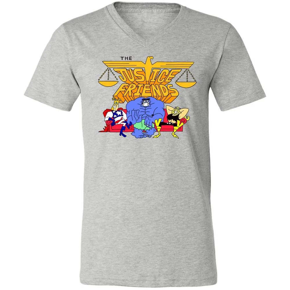 Unisex V-Neck T-Shirt - KZWKJJ7D - Athletic Heather - 7