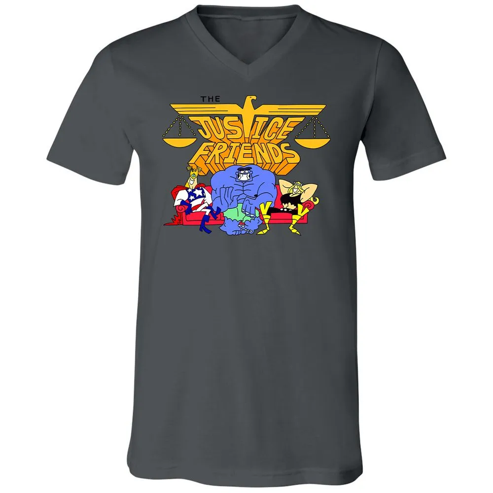Unisex V-Neck T-Shirt - KZWKJJ7D - Asphalt - 12