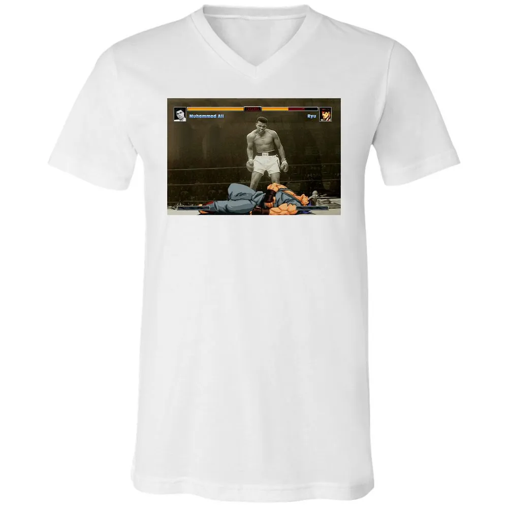 Unisex V-Neck T-Shirt - BUMUMRWG - White - 5