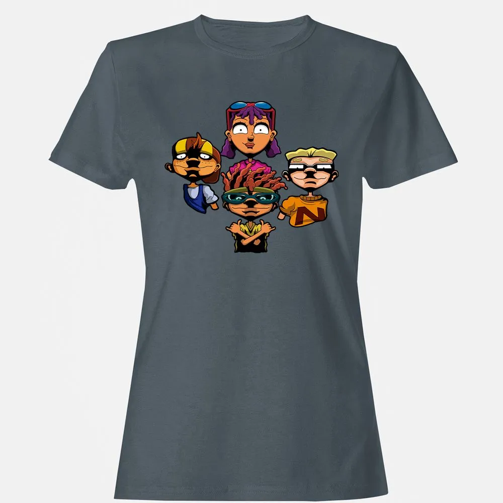 Women's T-Shirt - 6LV52FGY - Charcoal - 3