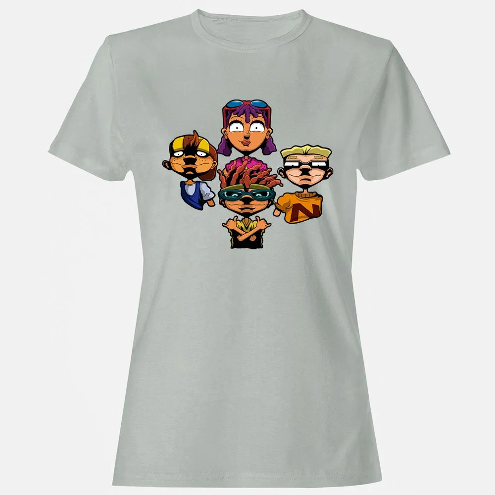 Women's T-Shirt - 6LV52FGY - Ash - 2