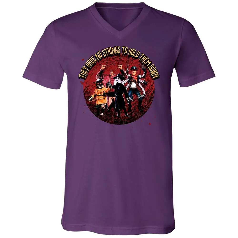 Unisex V-Neck T-Shirt - 3V26T4DZ - Team Purple - 2