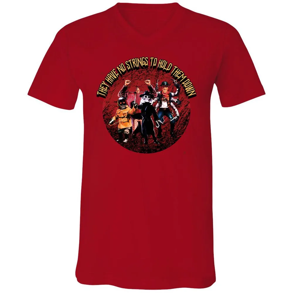 Unisex V-Neck T-Shirt - 3V26T4DZ - Red - 3