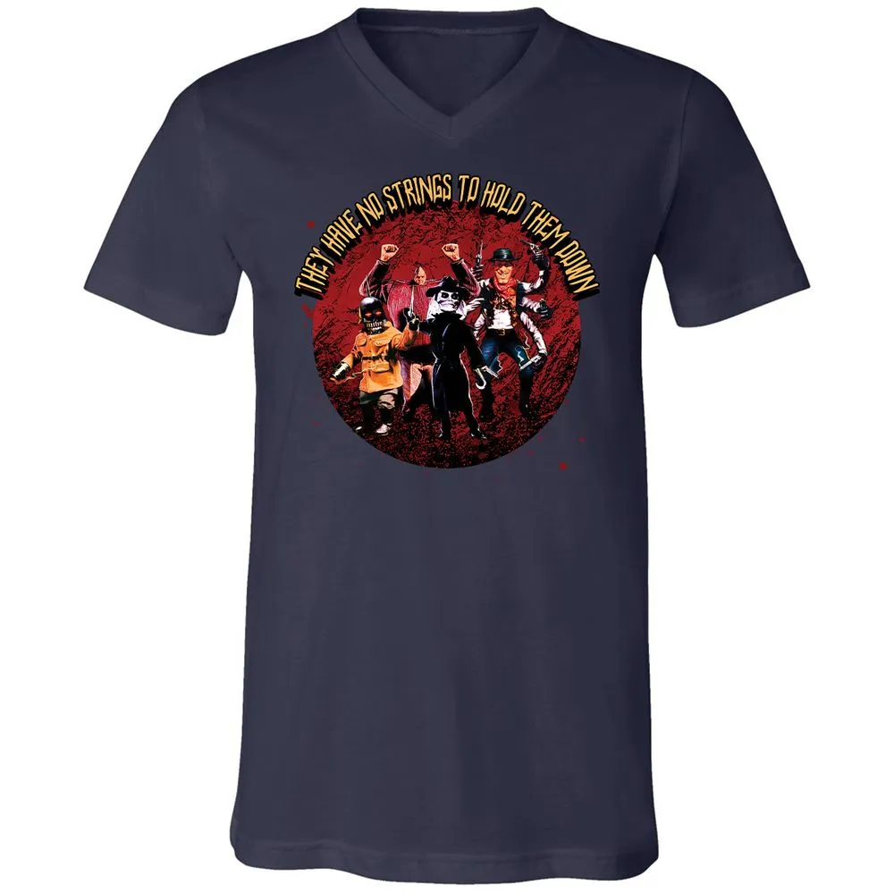 Unisex V-Neck T-Shirt - 3V26T4DZ - Navy - 9