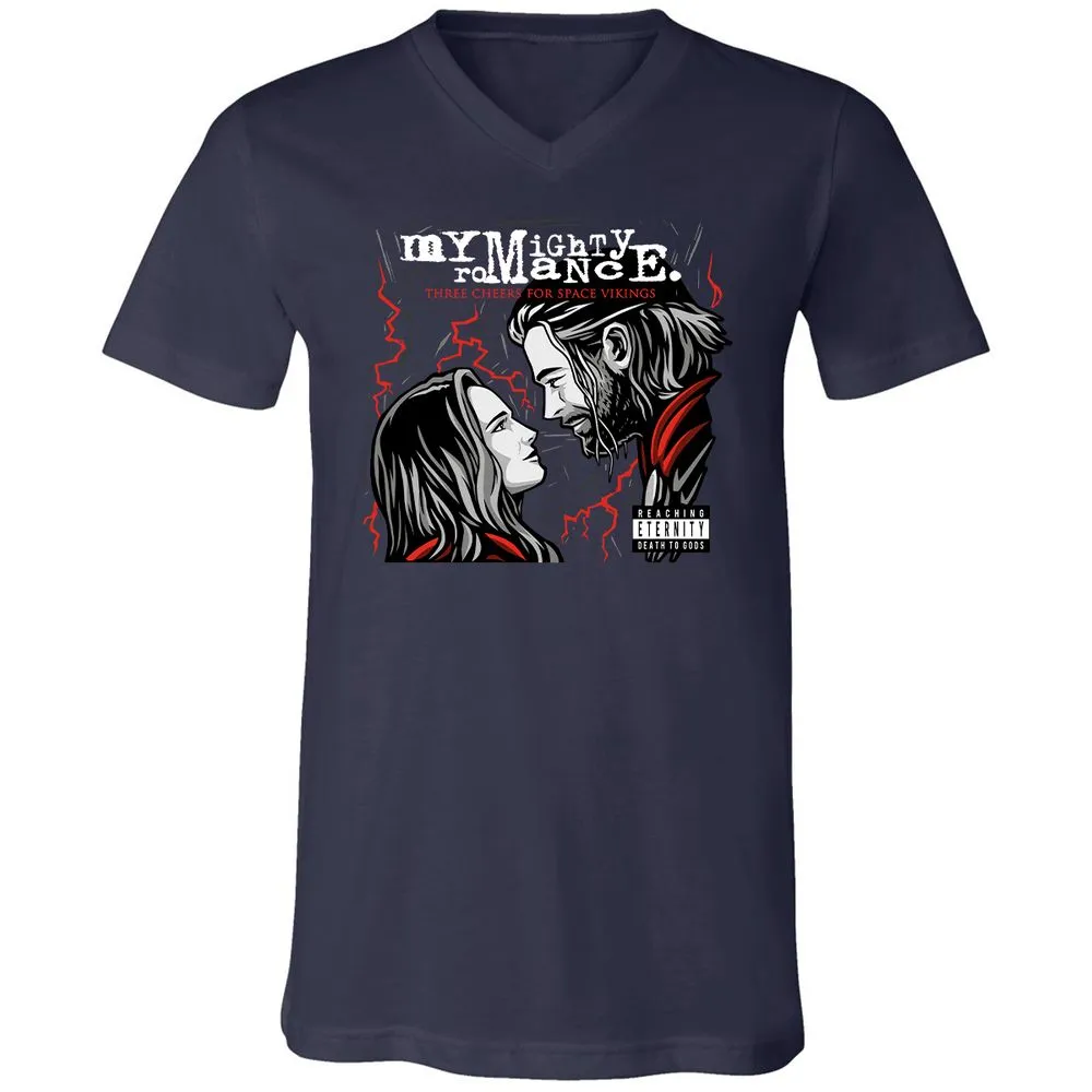 Unisex V-Neck T-Shirt - 6XA4SUT5 - Navy - 2