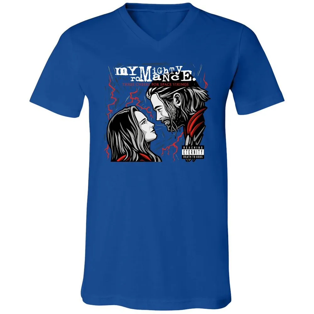 Unisex V-Neck T-Shirt - 6XA4SUT5 - True Royal - 4