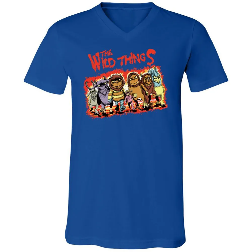 Unisex V-Neck T-Shirt - 9BBMXRZX - True Royal - 4