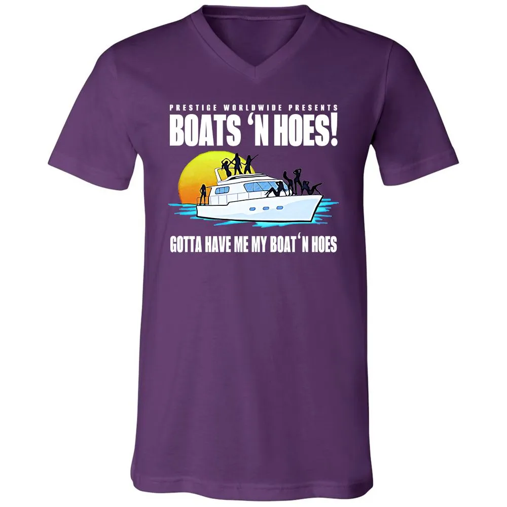Unisex V-Neck T-Shirt - HXM7CUDL - Team Purple - 9