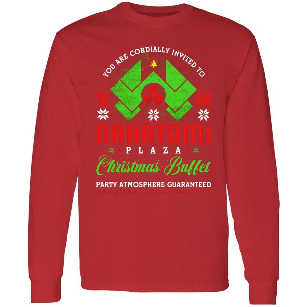 Long Sleeve T-Shirt - YQE7S38U - Red - 14