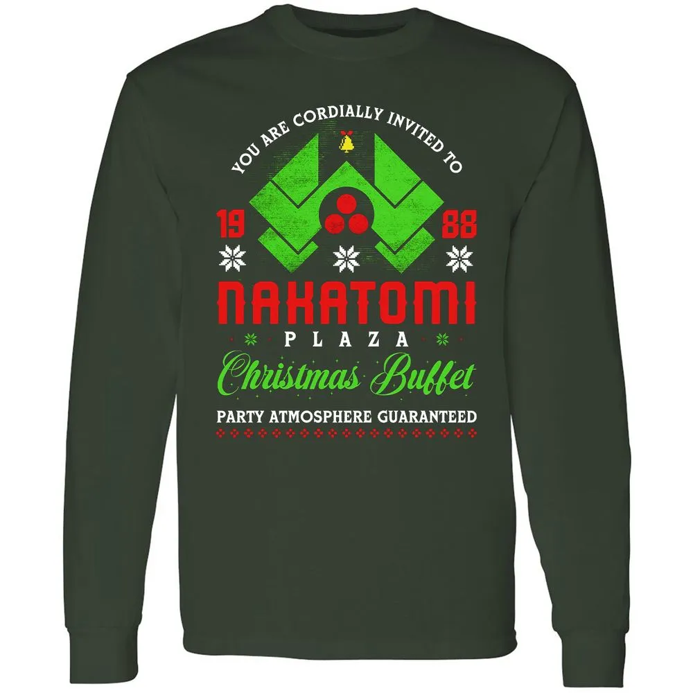 Long Sleeve T-Shirt - YQE7S38U - Forest Green - 4