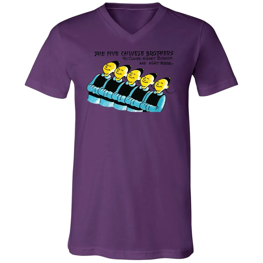 Unisex V-Neck T-Shirt - AMZ1GJRB - Team Purple - 2