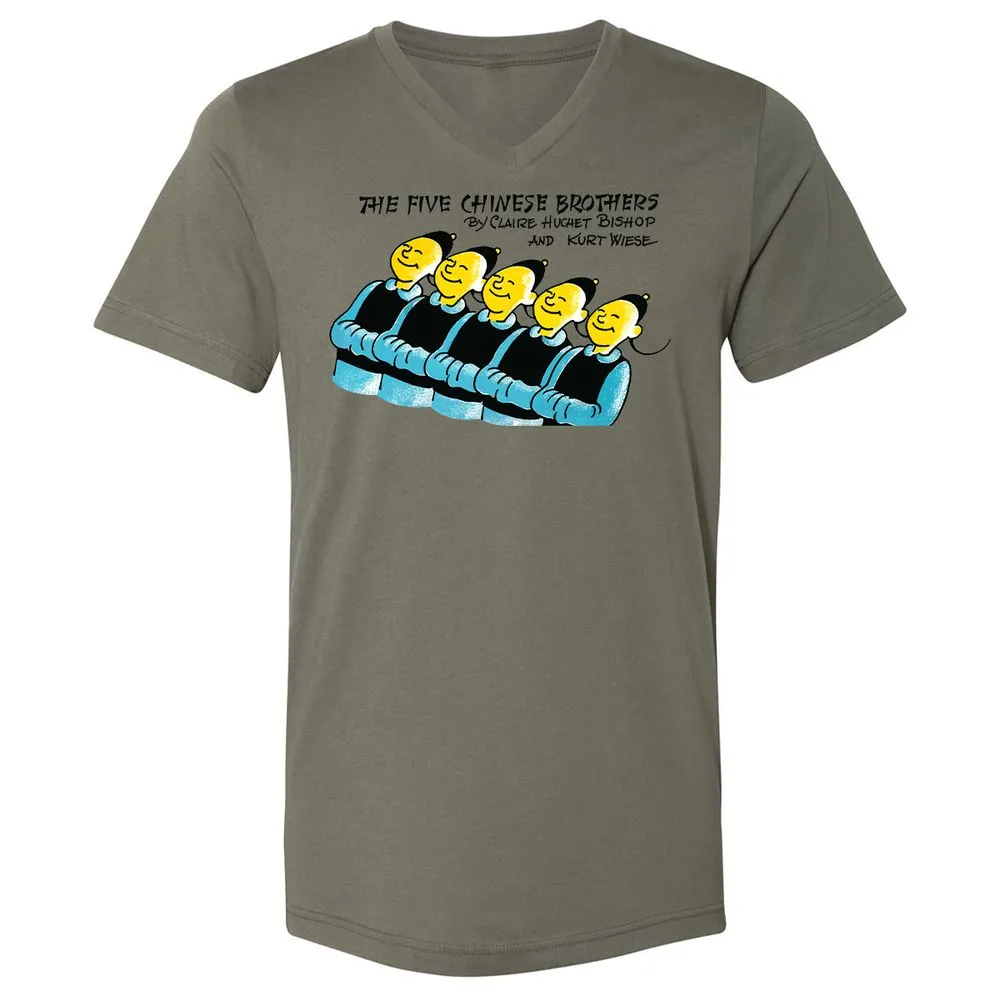Unisex V-Neck T-Shirt - AMZ1GJRB - Military Green - 10
