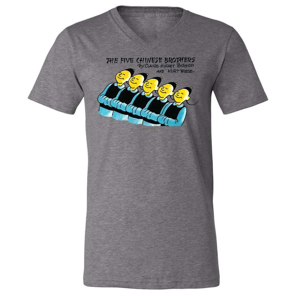 Unisex V-Neck T-Shirt - AMZ1GJRB - Deep Heather - 13