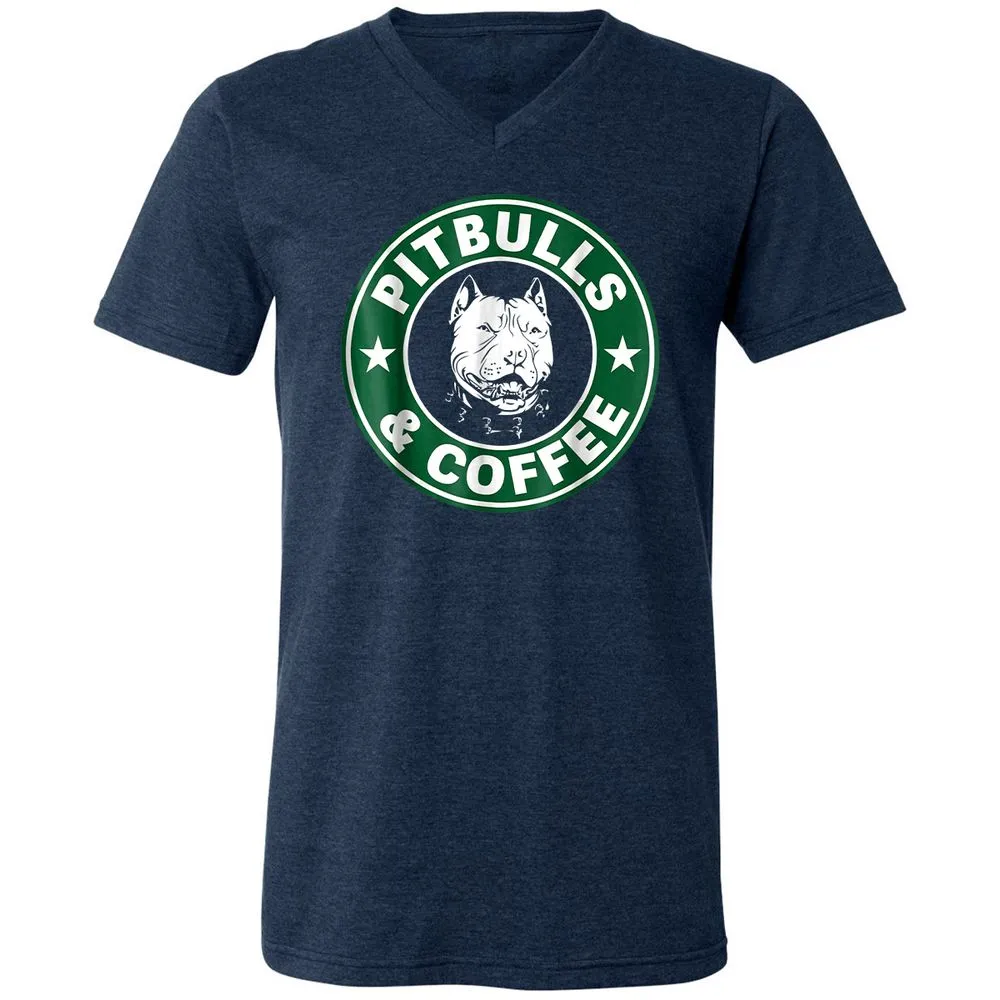 Unisex V-Neck T-Shirt - 1EYWJ7N8 - Heather Navy - 15