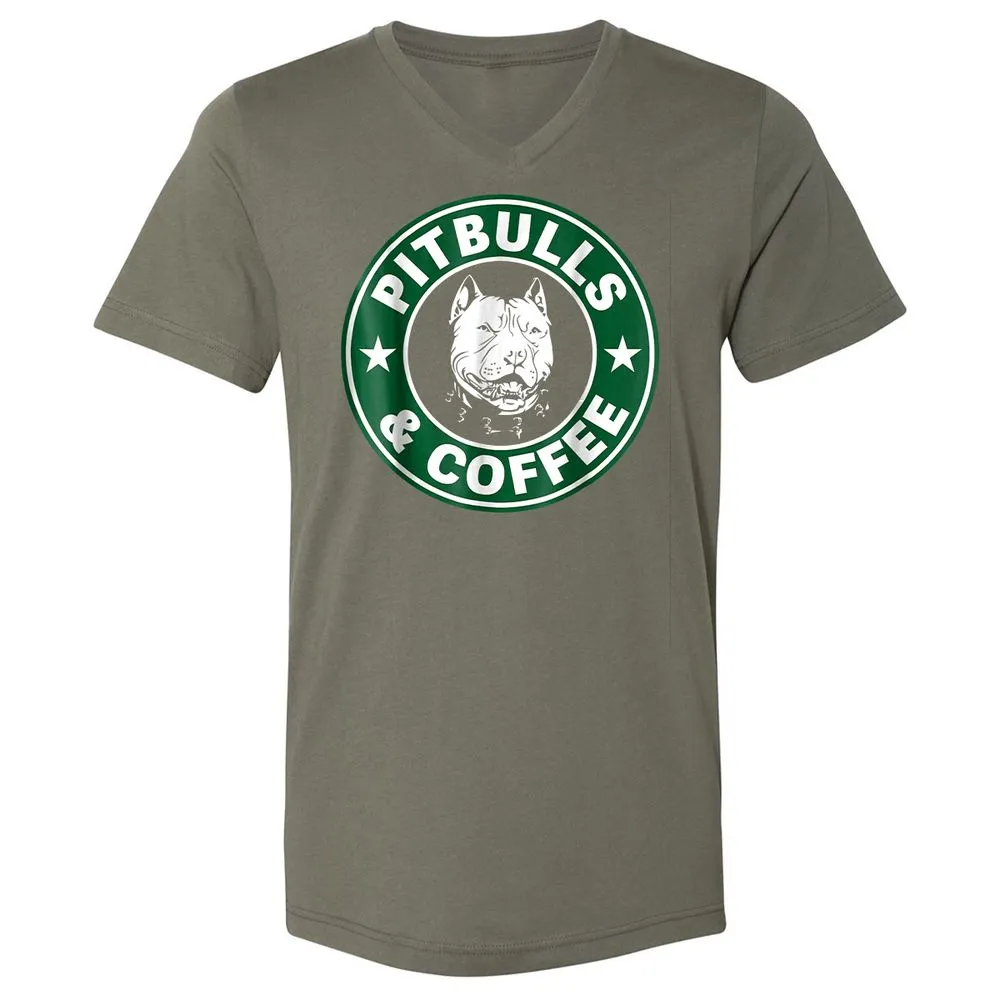 Unisex V-Neck T-Shirt - 1EYWJ7N8 - Military Green - 10