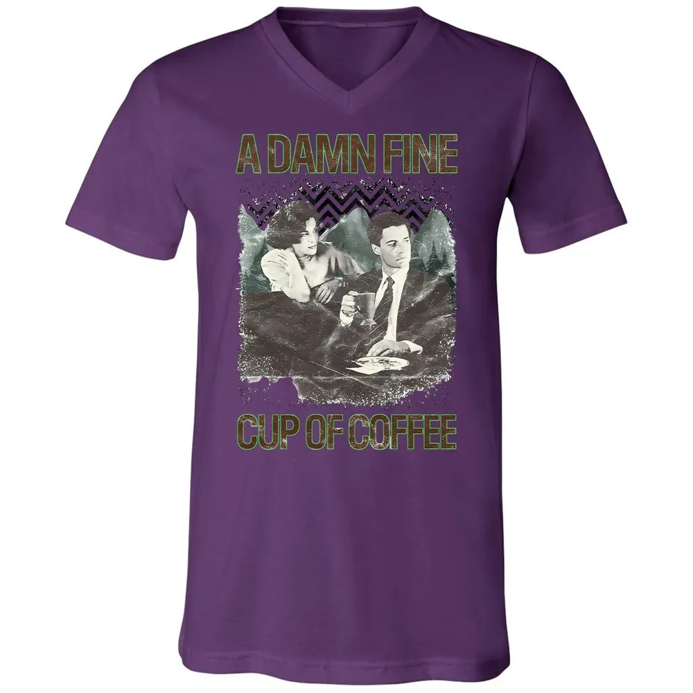Unisex V-Neck T-Shirt - NFF1TDD7 - Team Purple - 2
