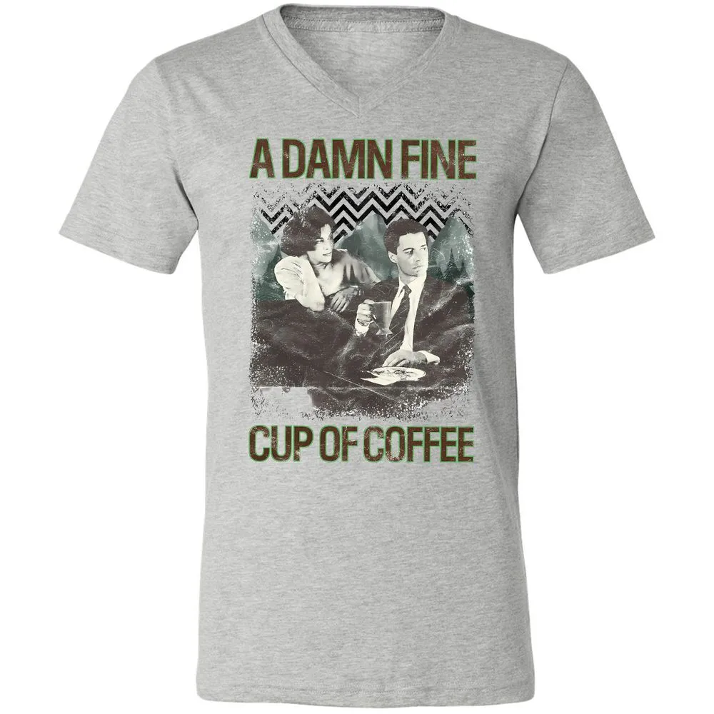 Unisex V-Neck T-Shirt - NFF1TDD7 - Athletic Heather - 7
