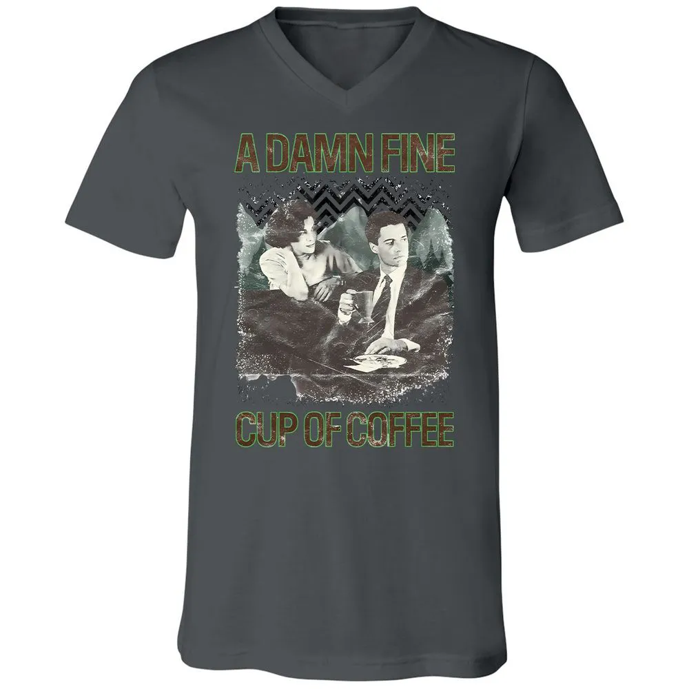 Unisex V-Neck T-Shirt - NFF1TDD7 - Asphalt - 12