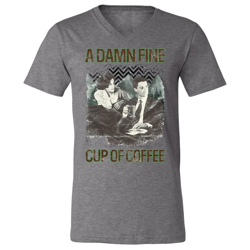 Unisex V-Neck T-Shirt - NFF1TDD7 - Deep Heather - 13