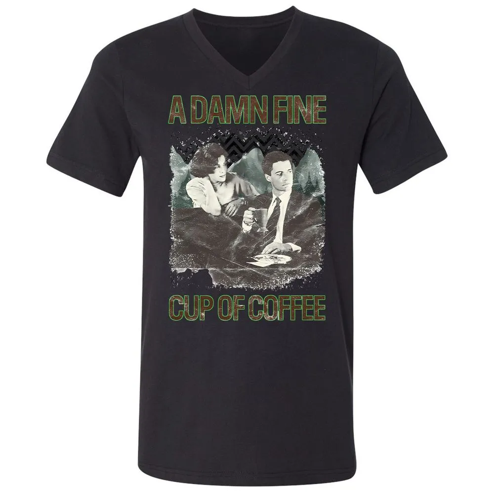 Unisex V-Neck T-Shirt - NFF1TDD7 - Black - 16