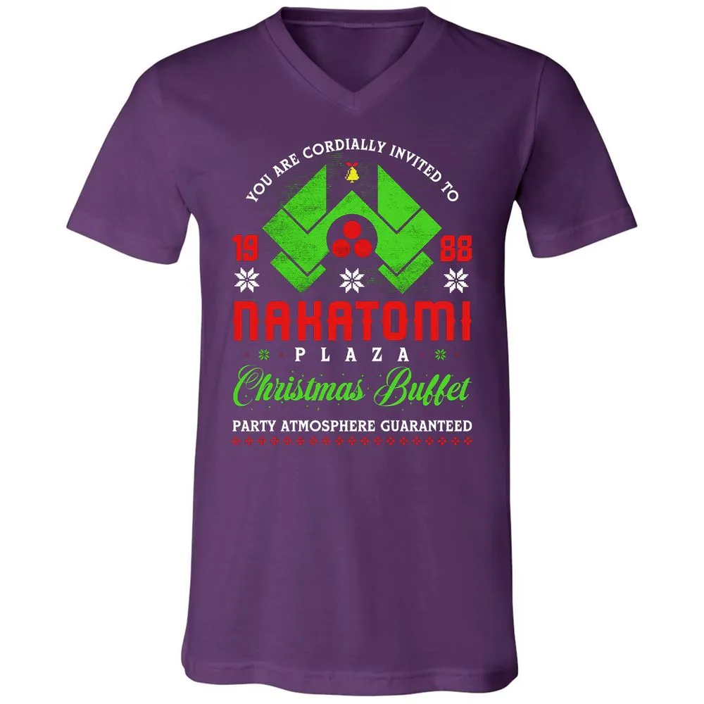 Unisex V-Neck T-Shirt - VSJDBJVV - Team Purple - 9